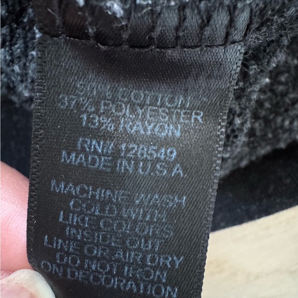 Aviator Nation Bolt Fade ombré Crew Sweatshirt sz Medium black pink purple - Picture 10 of 11